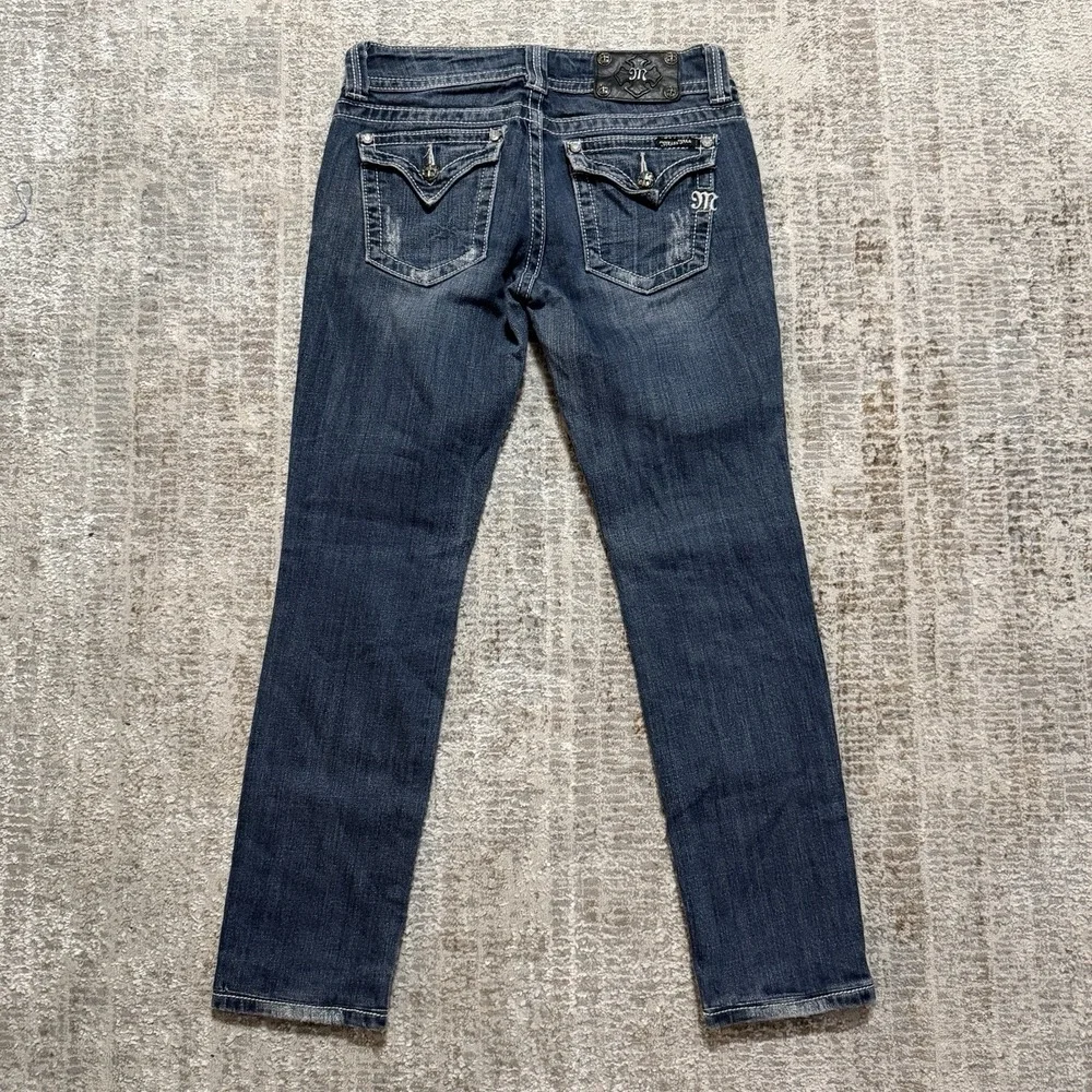 Miss Me Jeans Women 28 Skinny Low Rise Stretch Denim Medium Wash Signature 28x30 - Picture 10 of 10